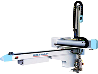 Robot de préhension automatique de pièces plastiques pour machine de moulage par injection, servo-moteur