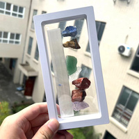 Ensemble de pierres de selenite, pierres brutes, pierres de guérison, ensemble de chakras en cristal, vente en gros