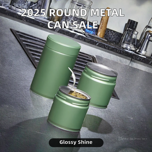 Lata de Metal para Alimentos RTS 2025, en Oferta, con Tapa Hermética de Rosca, para Matcha en Polvo, Café, Té Floral, Dulces, Azúcar - Product Image 3