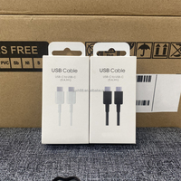 Cable tipo C original de fábrica 1M 1,8 M 5A Cable de carga súper rápida para S25 S24 S23 S22 Cable Usb C a Usb C para teléfono Android