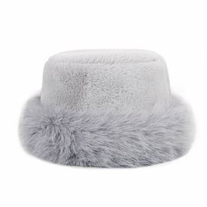Wholesale Soft Warm Lady's Winter Fur Hat Luxury Bucket Hats for Women Winter - Product Image 1