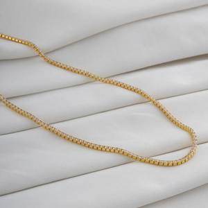 925 <b>Silver</b> Moissanite Round Cut Diamond <b>Tennis</b> <b>Necklace</b> Sterling <b>Silver</b> 16 Inch Anniversary Gift for Her - Product Image 2