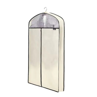 Housse de vêtement en tissu non tissé blanc de haute qualité, anti-poussière, pour vêtements suspendus
