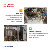 LST Industriële Chocolade Kogelmolen Machine Op Maat Gemaakte Chocolademachine Cacao Maalmachine voor Bloem/Fruit/Noten/Melk