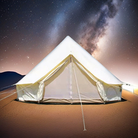 Wind Valley Tente cloche de luxe 4 saisons 5m Toile de coton arabe Toit imperméable à une couche Vente de glamping extérieur pour véhicule