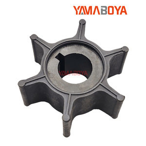 Impeller de pompe à eau Yamaboya 6G1-44352-00 pour moteur hors-bord 6.8HP, type à pales droites ouvertes - Product Image 5