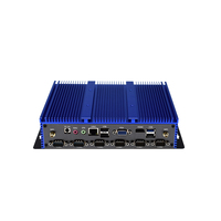 Mini PC industriel Linux/Ubuntu IPC X86, mis à niveau, ordinateur intégré, boîtier avec 2 LAN/6 COM, pour équipements d'automatisation en usine