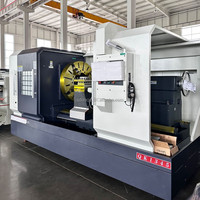 Tour à fileter CNC horizontal QK1345 pour tuyaux, alésage de broche 450 mm, machine à fileter API pour tubes de forage pétrolier et gazier, et gaines