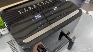 Penggorengan udara panas, baru 1800W 8L 9L keranjang ganda penggorengan udara 2 zona kontrol terpisah - Product Image 4