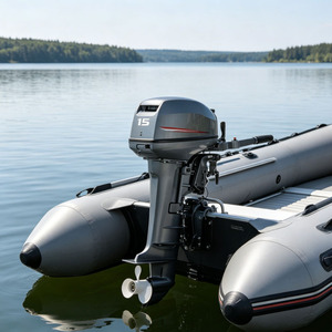 Motor de 2 Tiempos y 15 HP Compatible con Embarcaciones de Gasolina de 63V 6B4 con Eje Corto/Largo para Botes Inflables y Embarcaciones de Pesca - Product Image 2