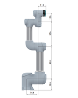 Robot Colaborativo GCR16-960 |   Rodamiento de motor para cobot con programación Drag-Teach basada en PLC |   Brazo Robótico de 6 Ejes con Capacidad de Carga de 16 kg y Alcance de 960 mm