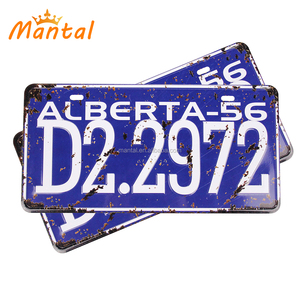 Vui 3D Số Kim Loại Tấm Nhôm, Tùy Chỉnh Dập Nổi Tin Đăng Kim Loại Giấy Phép Mảng - Product Image 6