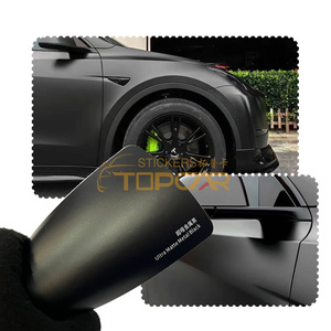 <span class=keywords><strong>Film</strong></span> de protection de carrosserie de voiture en vinyle PVC auto-adhésif ultra mat, couleur noire changeante, rouleaux de <span class=keywords><strong>film</strong></span> de protection de voiture en vinyle PET - Product Image 1