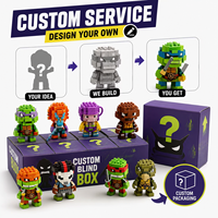 Vente en gros de mini briques de construction personnalisées, boîte mystère, créez votre propre boîte cadeau mystère, boîte mystère avec logo personnalisé, jouet personnalisé en plastique
