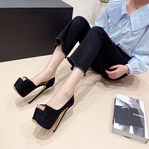 Chaussures de marque 2024 pour femme, talons hauts de 16 cm, escarpins à talon fin, chaussures à bout ouvert pour femme - Product Image 5