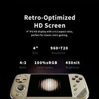 Console de jeu portable rétro MINILOONG Pocket 1, système Linux RK3566, écran IPS 4 pouces 960*720, lecteur de jeux vidéo, éclairage RGB