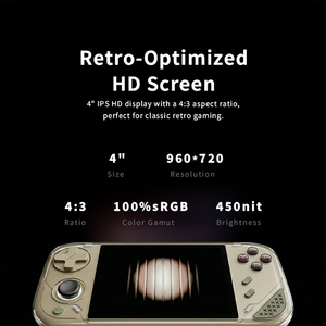 Consola de juegos portátil retro MINILOONG Pocket 1 con sistema Linux RK3566, pantalla IPS de 4 pulgadas y 960*720, reproductor de videojuegos con iluminación RGB - Product Image 3