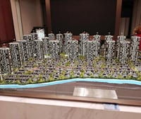 Model Meja Pasir Real Estat Proses Hijau Modern dengan Lampu LED untuk Proyek Real Estat Ramah Lingkungan dan Vila