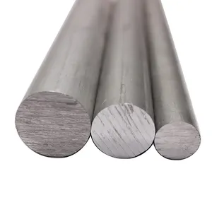 JUHUO batang aluminium pemoles penggilingan presisi tinggi 20mm 2024 5052 6061 7075 batang aluminium bulat