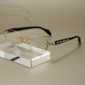 <span class=keywords><strong>Gafas</strong></span> de Lectura sin Montura <span class=keywords><strong>para</strong></span> Mujer, Montura Cuadrada de Metal, <span class=keywords><strong>Gafas</strong></span> con Bloqueo de Luz Azul, <span class=keywords><strong>Gafas</strong></span> de Lectura <span class=keywords><strong>para</strong></span> Mujer - Product Image 1