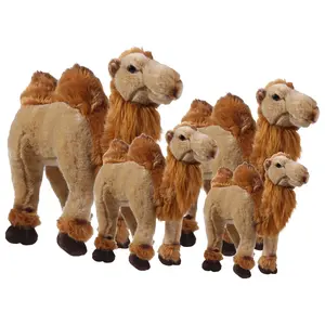 Vivid Realistic Stuffed Animals Camel Plush Toys OEM Simulation Custom Plushies Camel Soft Toys