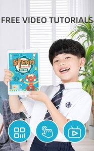 Steam-Kit de Laboratorio de Ciencia 10 en 1 para niños, <span class=keywords><strong>Robot</strong></span> artesanal, materiales de estudio creativos, juguetes educativos para niños - Product Image 5