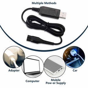 เครื่องโกนหนวดไฟฟ้าสำหรับ <span class=keywords><strong>Philips</strong></span> Norelco HQ8505 7000ชุดสายชาร์จอะแดปเตอร์จ่ายไฟ15V ความยาว3.3Ft สำหรับหูฟังกล้อง - Product Image 2