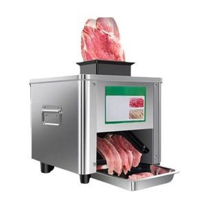 Trancheuse à viande commerciale avec fonctionnement automatique avancé, pour usage en restaurant, moteur 220V, état neuf - Product Image 3