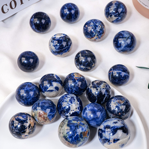 Vente en gros de <span class=keywords><strong>sodalite</strong></span> de guérison en cristal naturel poli mini boule de cristal <span class=keywords><strong>bleu</strong></span> pour la décoration - Product Image 5