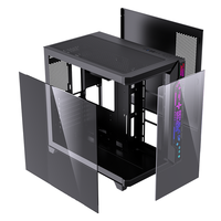 LOVINGCOOL Factory High OEM ATX Desktop Gamer Computer Case Mid Tower Chassis Transparent Gaming ATX ITX PC Cases For Desktop