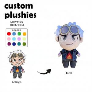 Peluche Personalizzati con Logo, Produttore di Giocattoli in Peluche, Lupo Marrone Personalizzato con Gilet e Imbottiture per Zampe, Bambola di Peluche - Product Image 2