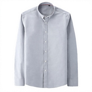 PRIMEAGE INDUSTRIES เสื้อเชิ้ตผู้ชายสีเทาอ่อนผ้าป๊อปลินสไตล์ญี่ปุ่นลายจุดแขนกุดคอปกกระดุมทรงปกติผ้าฝ้ายระบายอากาศได้ดี - Product Image 3