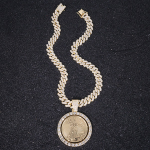 สินค้าขายดี! เครื่องประดับฮิปฮอปผู้ชาย จี้รูปคทาสุดเทรนดี้ หมุนได้ ประดับเพชรซิคอน ดีไซน์โดดเด่นมีสไตล์ - Product Image 5