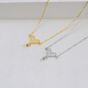 S925 Silver Heart Earring Stand DIY <b>Pearl</b> Accessories 8-11 Peach Heart Earaccessory Empty Stand 5817 Fashion <b>Jewelry</b> <b>Sets</b> - Product Image 2