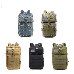 <span class=keywords><strong>Mochila</strong></span> táctica al aire libre 800D <span class=keywords><strong>45</strong></span> <span class=keywords><strong>litros</strong></span> negro impermeable con cierre de cremallera multiusos para caza Camping otras actividades - Product Image 5
