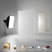 Plaque diffuseur LED en polycarbonate blanc opale 1,2 mm 1,5 mm 2 mm pour panneau lumineux uniforme, découpe sur mesure