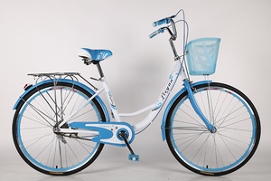 Bicicleta Urbana para Mujer, Color <span class=keywords><strong>Rosa</strong></span>, Modelo 2025, 7 Velocidades, 24/26 Pulgadas, con Canasta - Product Image 3