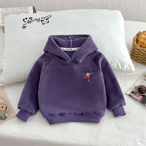 Nouveau pull à capuche en polaire pour enfants, pour garçons et filles - Haut chaud <span class=keywords><strong>double</strong></span> face pour l'hiver et l'automne - Product Image 1