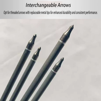 Flèches en carbone de qualité supérieure, fabriquées en carbone pur, pour arcs à poulies et arcs classiques, utilisées pour le tir à l'arc et la chasse en plein air