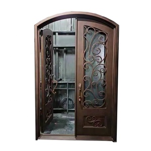 Porte intérieure d'entrée en fer forgé de dernière conception à coupure thermique - Product Image 3