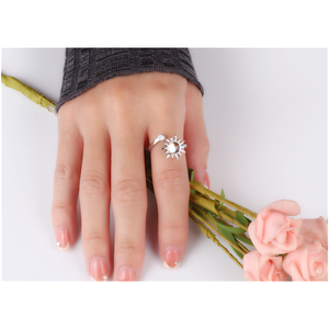 Anillo Giratorio <span class=keywords><strong>de</strong></span> <span class=keywords><strong>Piedra</strong></span> Lunar Ajustable para Aliviar <span class=keywords><strong>la</strong></span> Ansiedad, para Adultos, Gran Venta - Product Image 6
