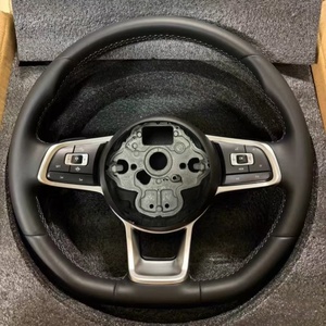 พวงมาลัยรถยนต์สำหรับ Volkswagen MK7 MK6 R Golf 7 Gti Golf 6 Jetta Tiguan Passat สำหรับ <span class=keywords><strong>VW</strong></span> CC พวงมาลัยหุ้มหนัง - Product Image 5