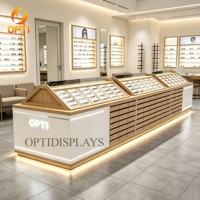 Expositor de Gafas de Sol Multisección con Cajón de Almacenamiento, Estantes Duraderos para Exhibición en Ópticas