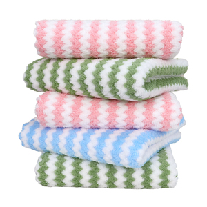 Paños de Cocina a Rayas Catiónicos al por Mayor, con Borde Reforzado, Absorbentes y <span class=keywords><strong>Sin</strong></span> Pelusas, para Lavar Platos y Limpiar Encimeras y Mesas - Product Image 3