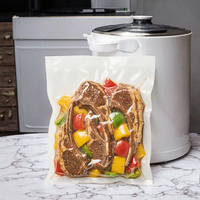 Rouleaux de plastique sous vide de qualité alimentaire - Embossés, compatibles micro-ondes pour salades, aliments pour bébés, chips et plus