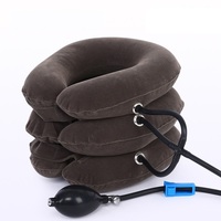 Dispositif de traction de collier de cou cervical gonflable médical de matériel de velours superbe