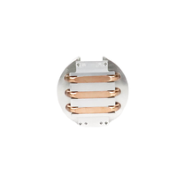 Profilé d'extrusion d'aluminium personnalisé dissipateur de chaleur à ailettes pour lampe de scène à LED ailerons à fermeture éclair dissipateur thermique coupe pliage soudage traitement
