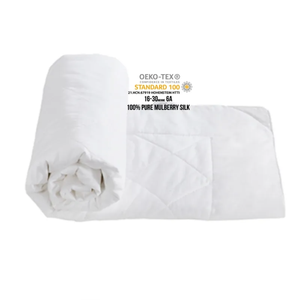 Couette en soie de mûrier Pure de qualité longue 100%, couette en soie de luxe de chine, couette en soie blanche douce, ensemble de couette en soie de mûrier - Product Image 4