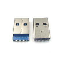 USB 3.0 Typ A Stecker 9-Pin SMT SMD Hochgeschwindigkeits-Datenübertragungsanschluss Ladebuchse USB 3.0 Steckverbinder zum Löten