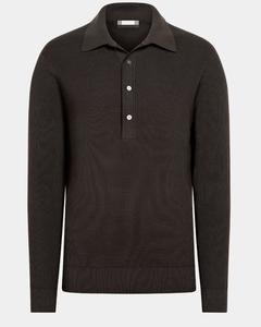Suéter Personalizado de Invierno para Hombre, Estilo Fair Isle, Cuello Redondo, Color Marrón Oscuro, Manga Larga Acanalada, Tipo Polo - Product Image 4